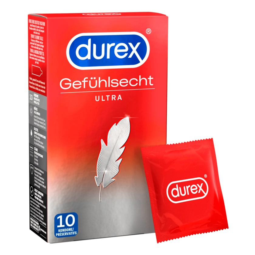 Durex Kondome Gefühlsecht Ultra 10 Stück